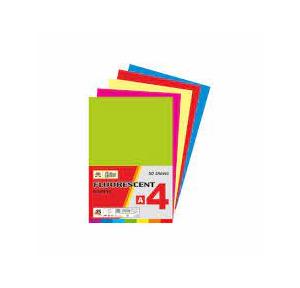 Lotus Fluorescent Paper Colour Mix A4 Size (50 Sheets)