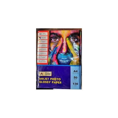 Lotus Inkjet Photo Glossy Paper A4 Size 130GSM (Pack of 500 Sheets)