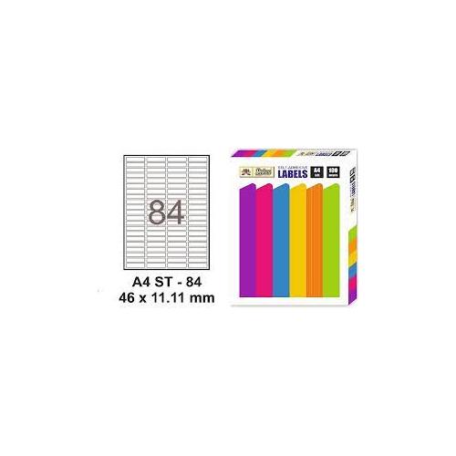 Lotus Self Adhesive Labels A4 Size ST-84 46 x 11.11mm (Pack of 100 Sheets)