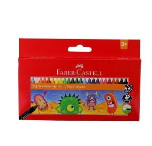 Faber Castell Wax Crayon Set 75mm Pack of 24 (Assorted)