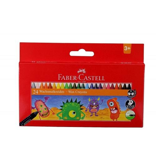 Faber Castell Wax Crayon Set 75mm Pack of 24 (Assorted)