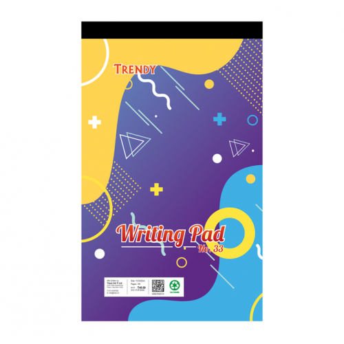 Trendy Writing Pad No 33 Size 1/8 (70 Sheets)