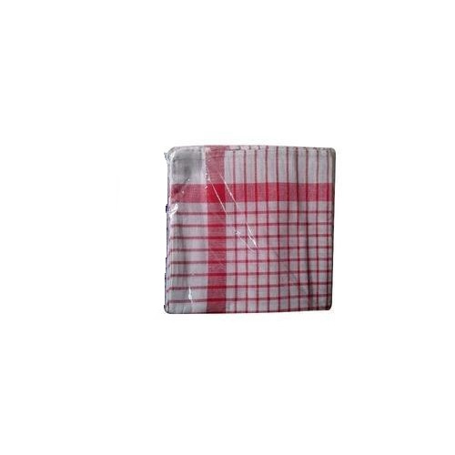 Red Check Duster, 18x24 Inch (Pack of 12)