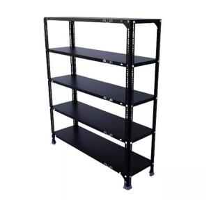 MS Slotted 4 Compartments Angle Rack Size 84x36x16 Inch Angle 14 Gauge Shelf 18 Gauge Color Grey Weight Capacity 450Kg Approx Each Rack Power Coated