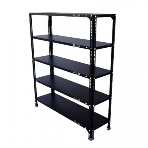 MS Slotted 4 Compartments Angle Rack Size 84x36x16 Inch Angle 14 Gauge Shelf 18 Gauge Color Grey Weight Capacity 450Kg Approx Each Rack Power Coated