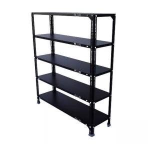 MS Slotted 4 Compartments Angle Rack Size 84x30x16 Inch Angle 14 Gauge Shelf 18 Gauge Color Grey Weight Capacity 400Kg Approx Each Rack Power Coated