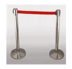 SS Queue Manager SS-202 Height: 920mm, Belt: 2.25 Mtr, Weight: 8 Kg (Set of 2 Pcs)