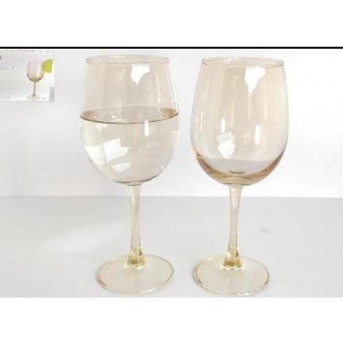 Coloured Wine Glass 350ml Approx, 1 No