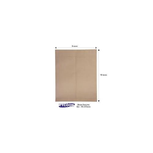 Tycoon Envelope Brown Non-Laminated 80 GSM 10 x 8 inch Pack of 100