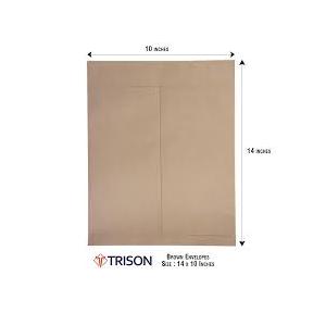 Trison Brown Envelopes (100GSM) Size 14 x 10 (Pack of 1000Pcs)