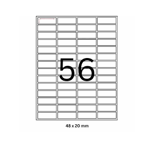 Trison Self Adhesive Labels A4 Size ST-56 50 x 20.1mm (100 Sheets)