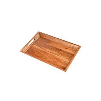 Wooden Serving Tray Medium Wood 12 Inch