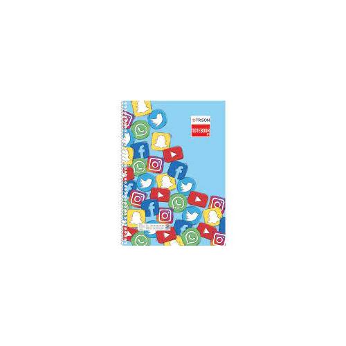 Trison Spiral Notebook No 6 21 x 30 cm (200 Pages) 65 GSM