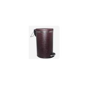 Pedal Dustbin Medium Size Black Color Coated SS202 11 Ltr 14x10 Inch