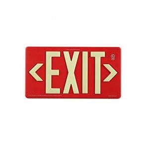 Usha Armour Photoluminiscent Exit Signage Dual Side, 16 x 6 Inch