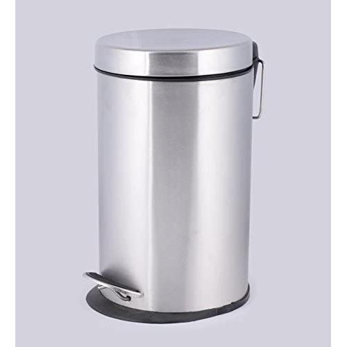 King International Pedal Dustbin Stainless Steel 8x12 Inch Capacity 8 Ltr