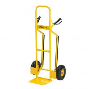 Stanley HT524 Steel Hand Truck With Pneumatic Wheels 250 kg Capacity Hand Grip with Knuckle Protection Yellow Color Dimension: 49x50x119 cm
