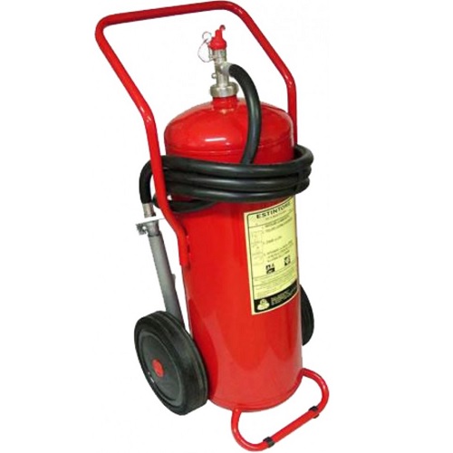 Armour Water CO2 Trolley Mounted Fire Extinguisher, 50 Ltr