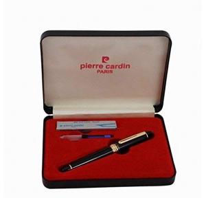 Pierre Cardin Chrome President Fountain Pen With Ink Converter and 4 Cartridges (Blue)
