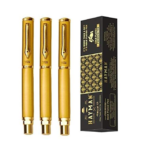 Hayman 24CT Gold Plated Roller Pen With Box (P4 Pack of 3)