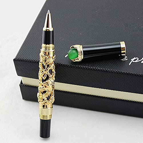 Hayman Jinhao Dragon Series 24CT Gold Plated Premium Limited Edition Roller Ball Pen With Gift Box (Pen 192)