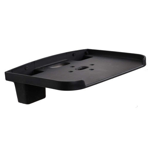 Plastic Set Top Box Stand Wall Mount Type and Remote Holder (Black)