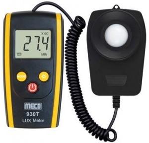 Meco Digital Lux Meter 930T With Flexible Sensor With Calibration Certificate