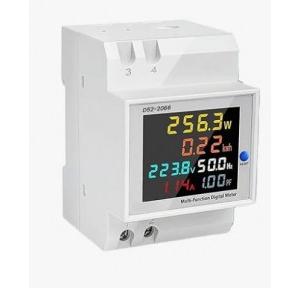 Energy Meter  Voltmeter, AC 40-300V 100A Watt Meter, Frequency, Active Power Factor, Current Ampere Voltage Monitoring Device With LCD Display, Power Consumption Meter, Digital Watt Meter