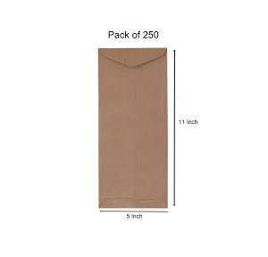 Trison Brown Envelopes 11x5 inch (Pack of 250)