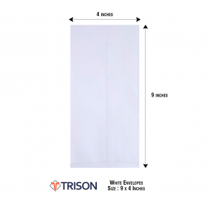 Trison White Envelopes 11x5 inch (Pack of 250)