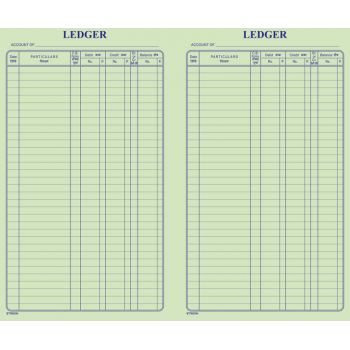 Trison Ledger Register O/B No. 1 56 Pages (Q1) 19.5 x 32.5 cm Pack of 5
