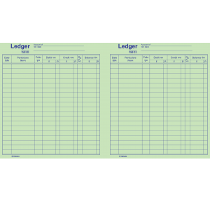 Trison Ledger Register Copy Size O/B No.1 15 x 19 cm 56 Pages (Q1) 65 GSM Pack of 5