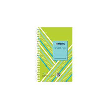 Trison Spiral Notebook No. 4 | 14x22 cm | 200 Pages (Pack of 5)