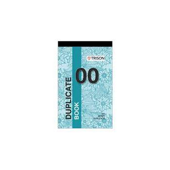 Trison Duplicate Book No.00 1/12 11 x 18 cm 200 Sheets 65 GSM (Upper) | 60 GSM (Lower) Pack of 4