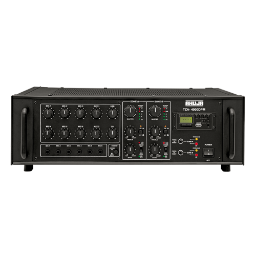 Ahuja Amplifier TZA-4000  2 Zone PA Mixer