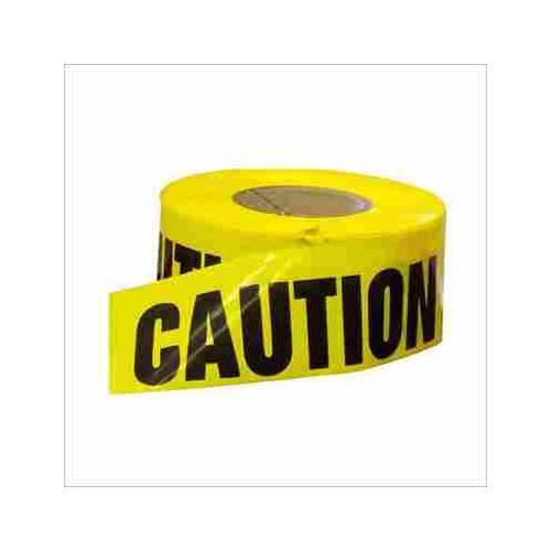 Caution Tape Yellow & Black Length: 300 Mtr