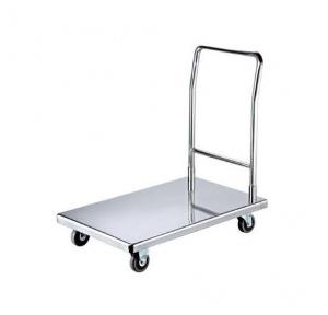 Platform Trolley Stainless Steel 202 Size: 30 X 45 Inch With Pipe 30mm Tube Frame & 2 mm SS Sheet 4 Inch Wheel Capacity: upto 500 Kg