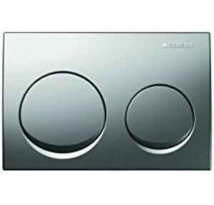 Geberit Alpha 20 Dual Actuator Flush Plate Bright Chrome 115.040.21.5