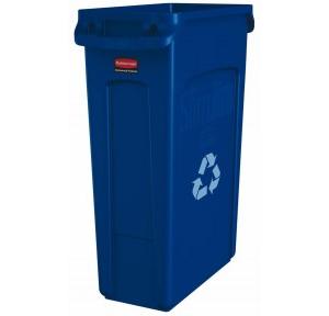Rubbermaid Waste Container FG354060BLUE Slim Jim 87 Ltr Blue