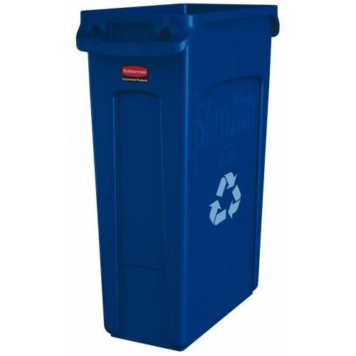 Rubbermaid Waste Container FG354060BLUE Slim Jim 87 Ltr Blue