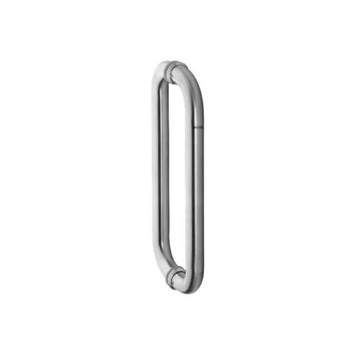 Ozone  Glass Door Handle GH-11S D Type SSS Finish Sizes: 25mm x 325mm