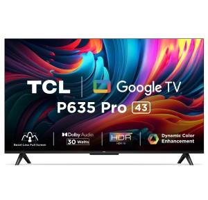 TCL Ultra HD 4K Smart LED Google TV LED Google TV 43P635Pro 43 Inch (108cm) Bezel-Less Full Screen Series
