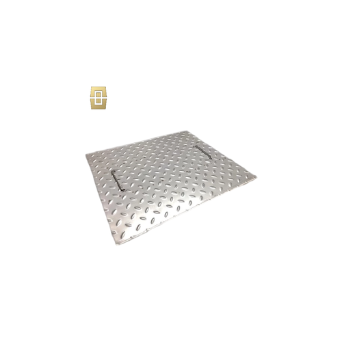 Chequered Plate 10mm MS Heavy Duty With Manual Cover 20x19.5 Inch Weight Capacity 2000Kg