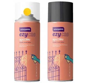 Asian paints Spray Paint Black Color 200ml