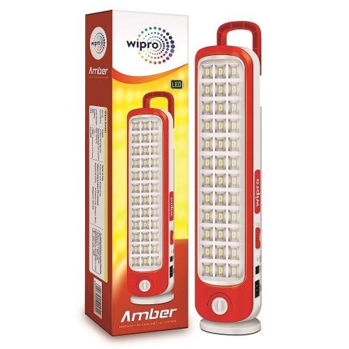 Wipro Amber Lantern Emergency Rechargeable Light E10005 12W in Built battery 3.7V, 3000mAh