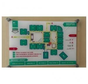 Acrylic Signage Board Auto Cad Drafting Floor Plan 3mm 2.5x2 Feet