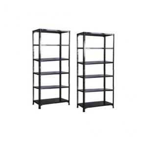 MS Slotted Angle Rack With 6 Shelve Including Top Size 96x36x12 Inch Angle 14 Gauge Shelf 18 Grey Color Weight Capacity 360 Kg Approx Power Coated With Installation