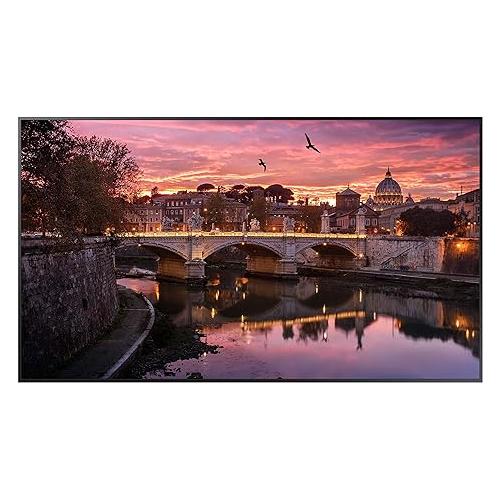 Samsung LED Display TV QB65R  65 Inch (163cm) 4K Crystal UHD 3840 x 2160 Pixels 350 nit Glossy Screen, Wi-Fi / Bluetooth, Pivot Adjustment, Wall Mountable, Built-In Speakers