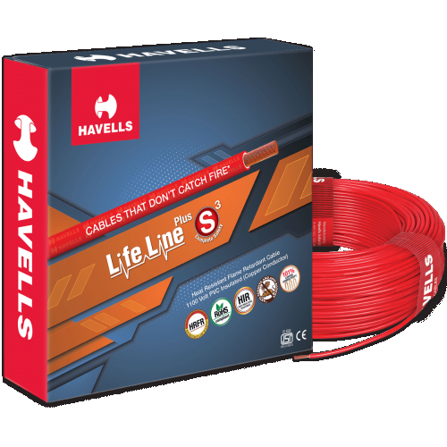 Havells Lifeline PVC Insulated Industrial Cable 2.5 Sqmm Single Core HRFR 90 Mtr