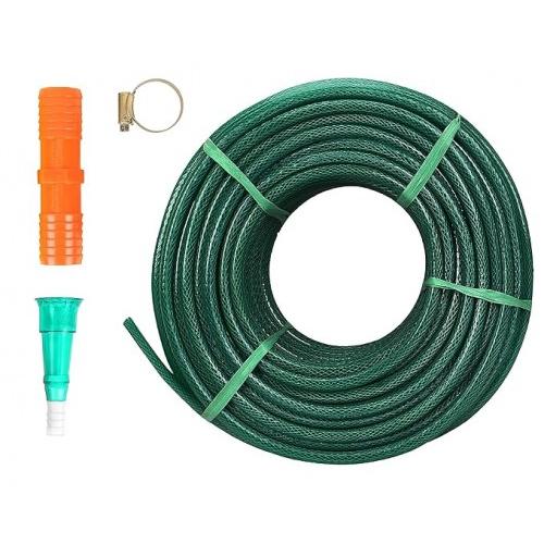 Water Hose Pipe  Heavy Duty Braided With Nozzle 25mm Length: 30 Mtr